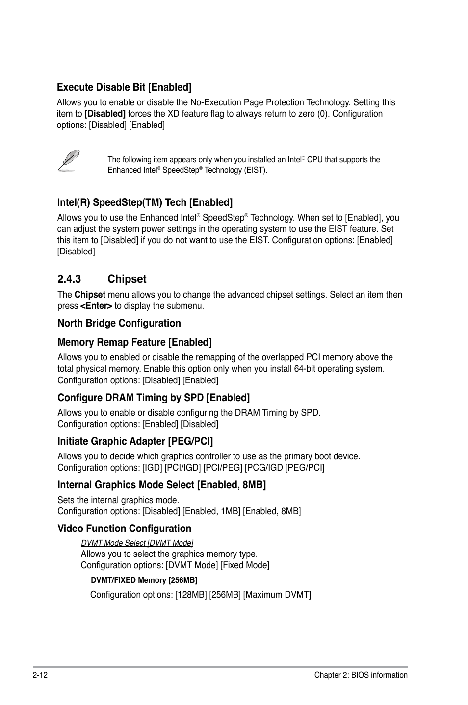 3 chipset, Chipset -12 | Asus P5KPL-AM EPU User Manual | Page 50 / 60