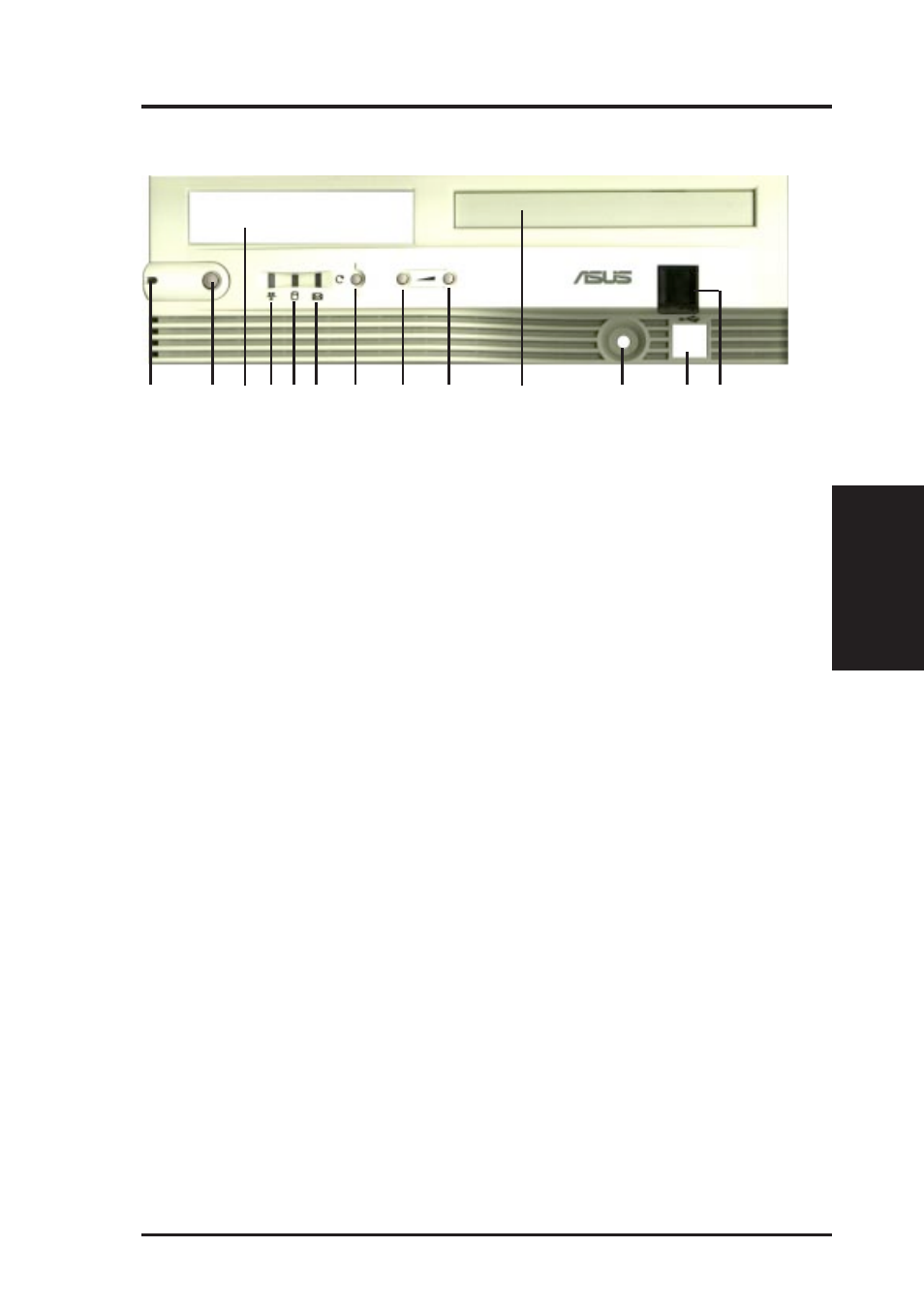 Iii. installation, Front panel descriptions | Asus P2E-N User Manual | Page 29 / 120