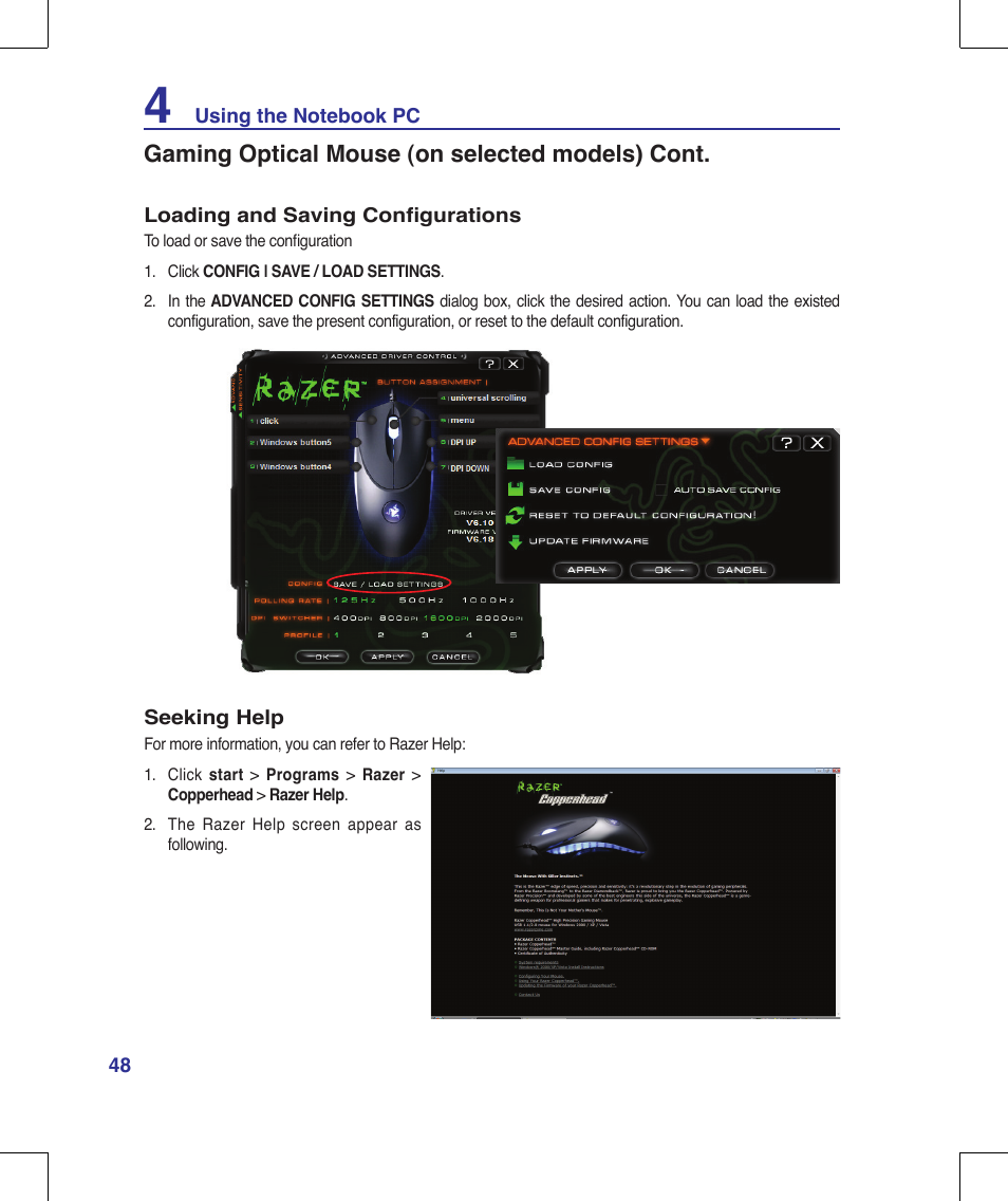 Asus G70V User Manual | Page 48 / 101