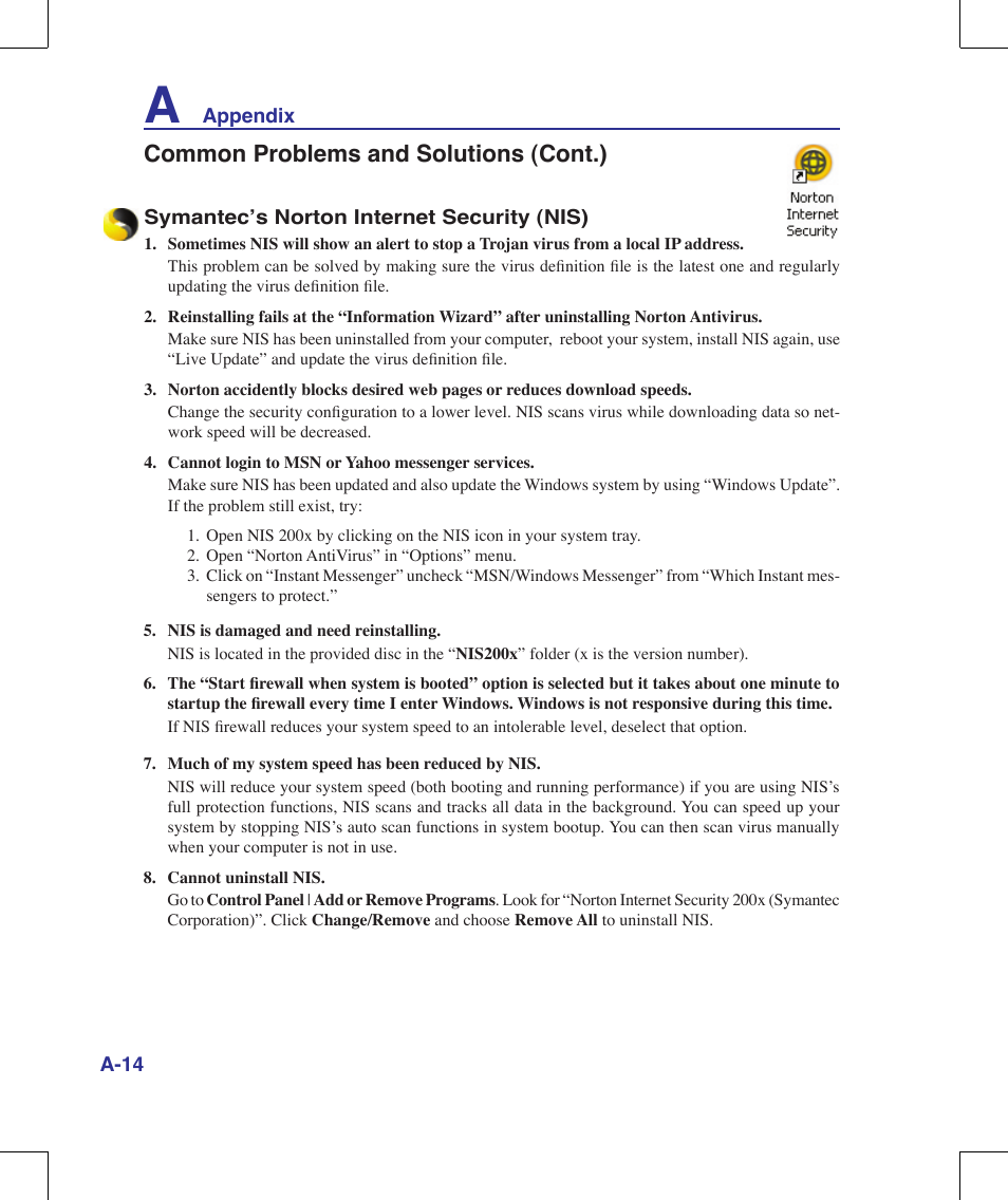 Common problems and solutions (cont.) | Asus G70V User Manual | Page 82 / 101