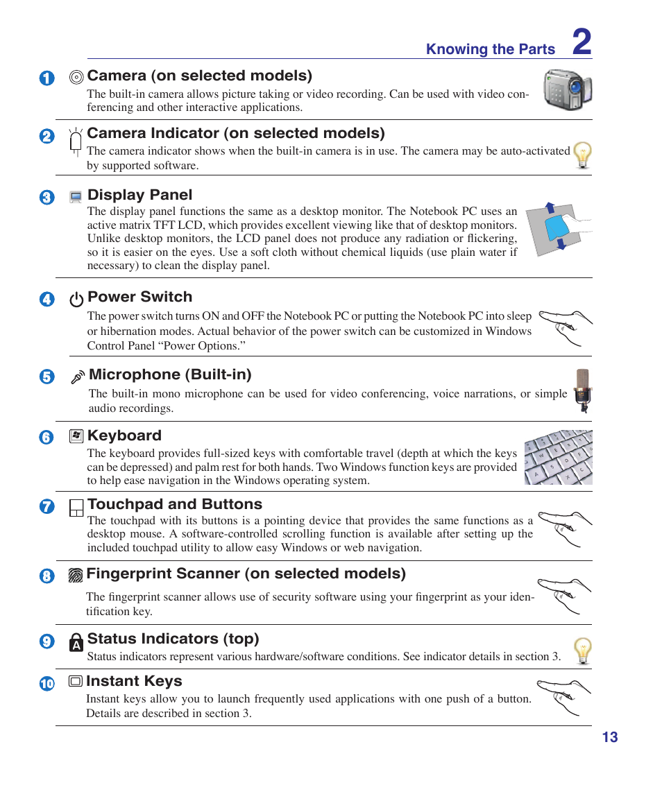 Asus U1 User Manual | Page 13 / 87