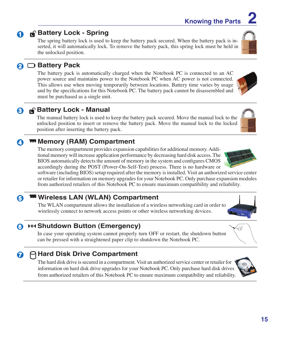 Asus U1 User Manual | Page 15 / 87