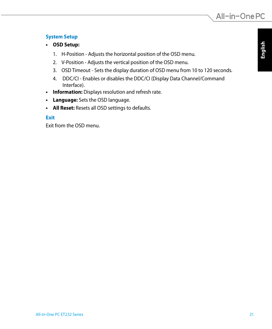 Asus ET2322IUTH User Manual | Page 21 / 58