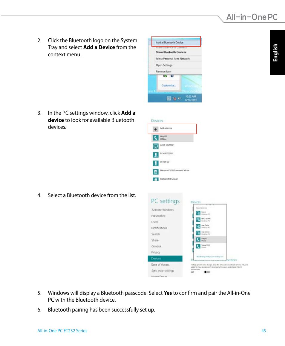 Asus ET2322IUTH User Manual | Page 45 / 58