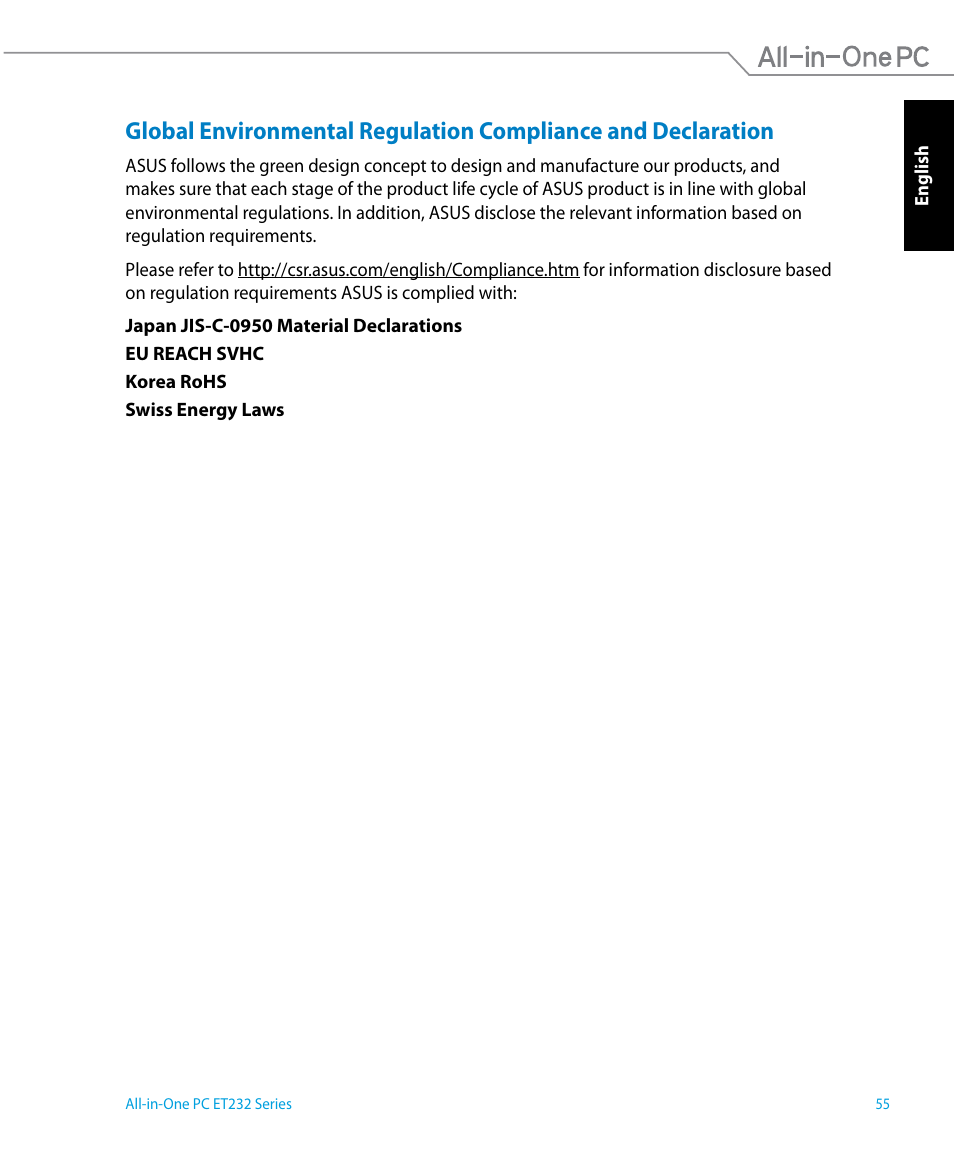 Asus ET2322IUTH User Manual | Page 55 / 58