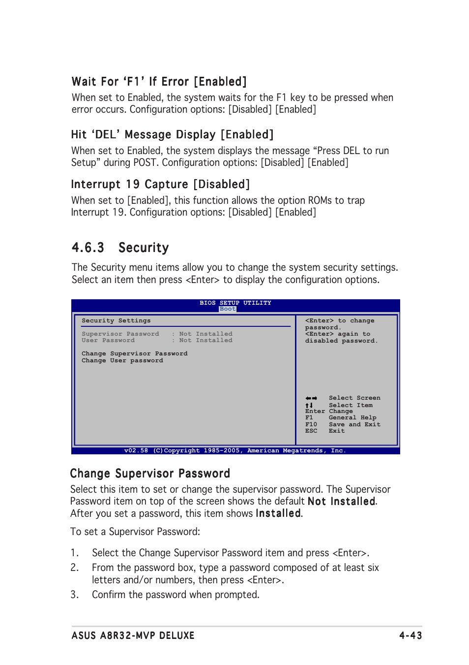 3 security security security security security | Asus A8R32-MVP Deluxe User Manual | Page 107 / 168