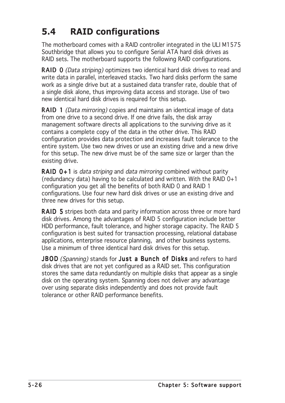 4 raid configurations | Asus A8R32-MVP Deluxe User Manual | Page 138 / 168