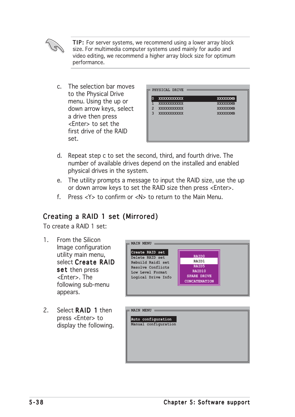 Creating a raid 1 set (mirrored) | Asus A8R32-MVP Deluxe User Manual | Page 150 / 168