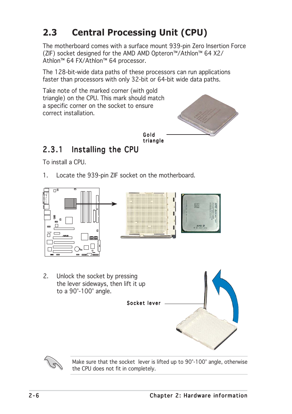 3 central processing unit (cpu) | Asus A8R32-MVP Deluxe User Manual | Page 30 / 168