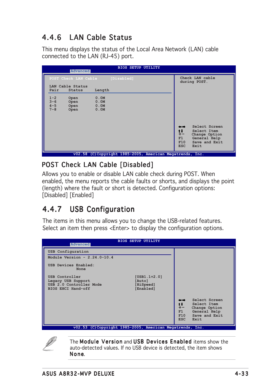 Post check lan cable [disabled | Asus A8R32-MVP Deluxe User Manual | Page 97 / 168