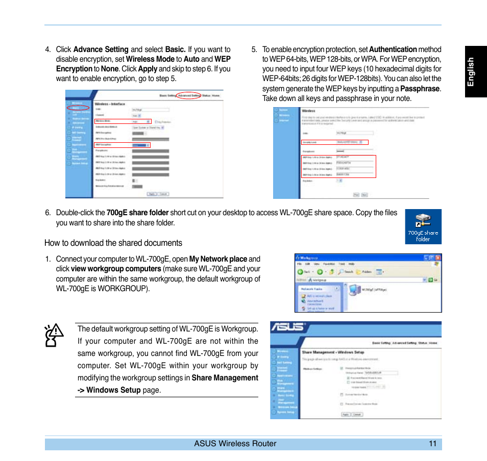 Asus WL-700gE User Manual | Page 12 / 169