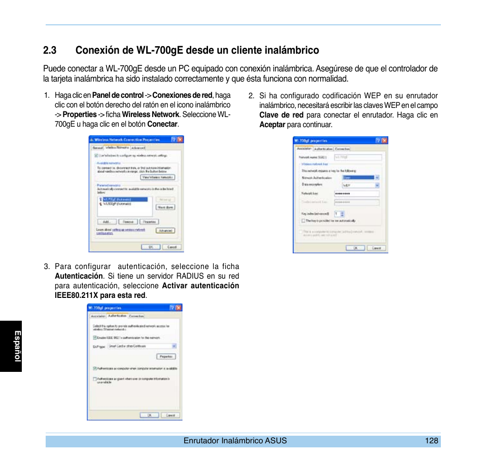 Asus WL-700gE User Manual | Page 129 / 169