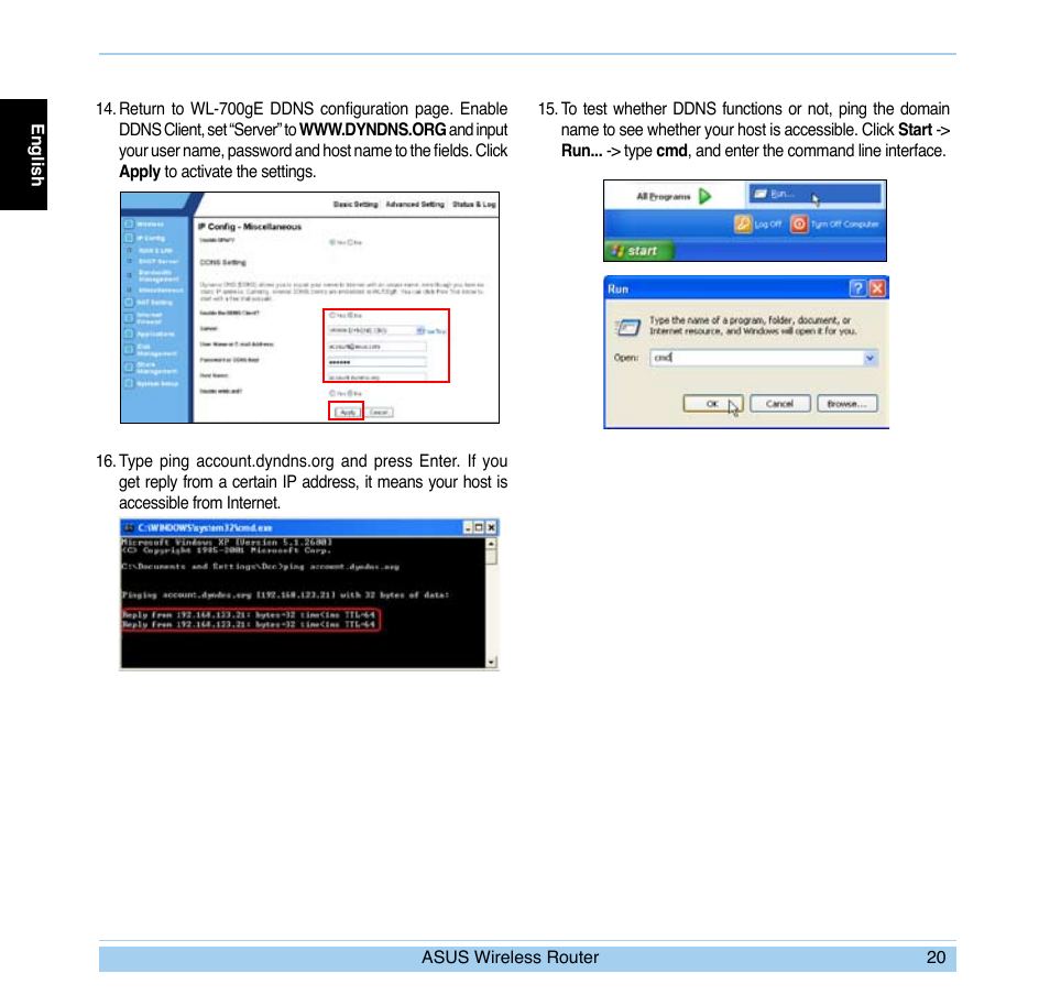 Asus WL-700gE User Manual | Page 21 / 169
