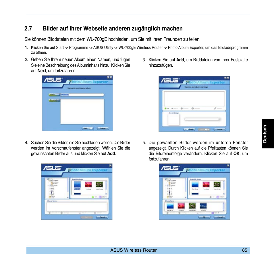 Asus WL-700gE User Manual | Page 86 / 169