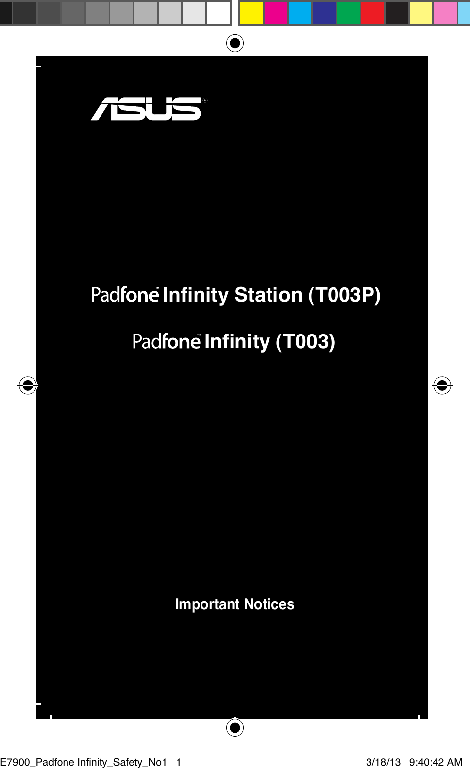 Asus PadFone Infinity User Manual | 14 pages