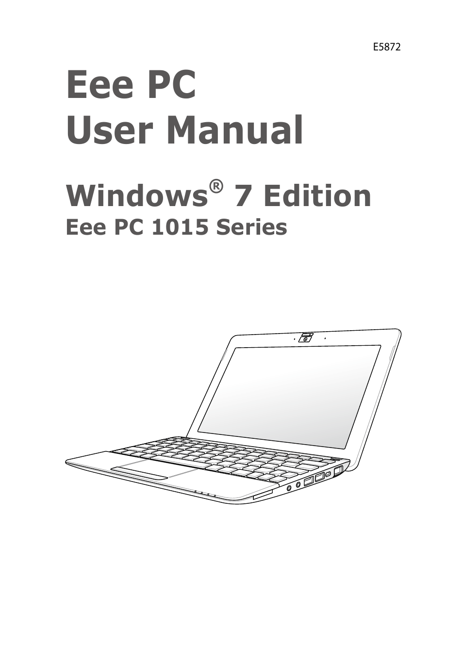 Asus Eee PC R051PW User Manual | 60 pages