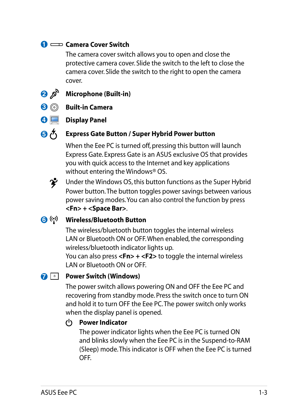 Asus Eee PC R051PW User Manual | Page 11 / 60