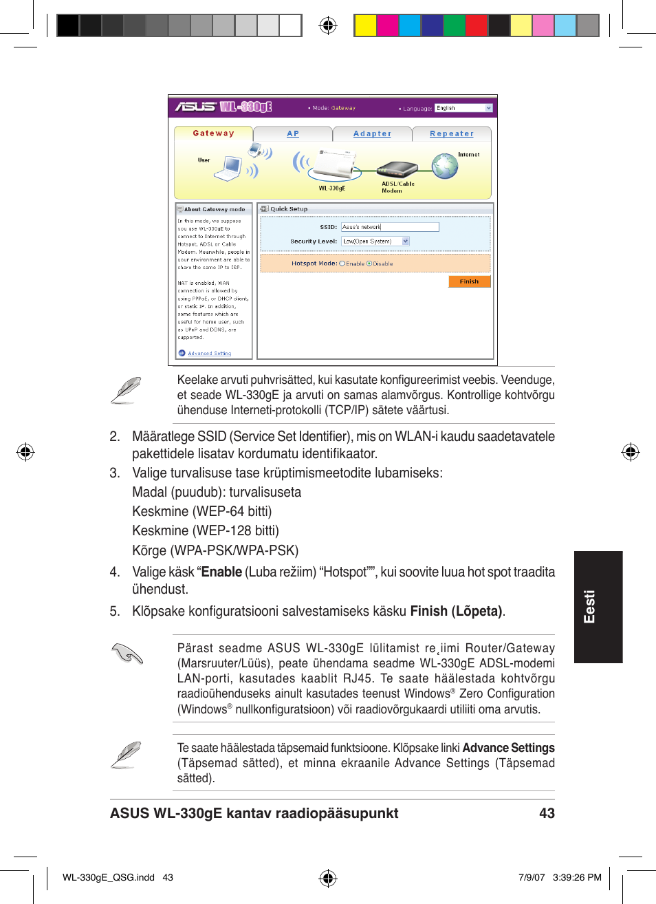 Asus WL-330gE User Manual | Page 44 / 229