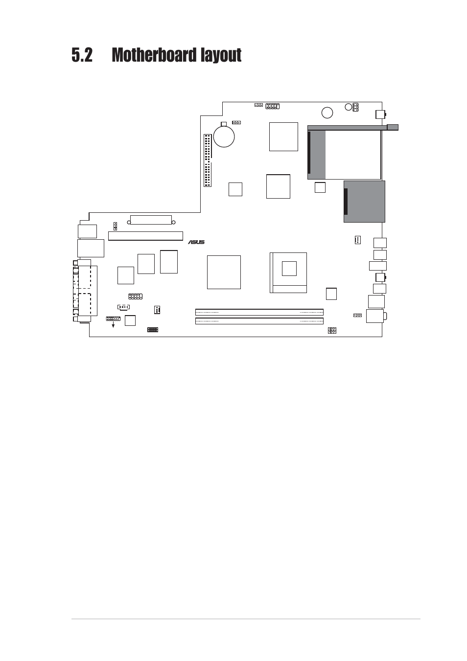 2 motherboard layout, Asus book size barebone system 5-5, Pci slot 1 | Asus Pundit-S User Manual | Page 41 / 100