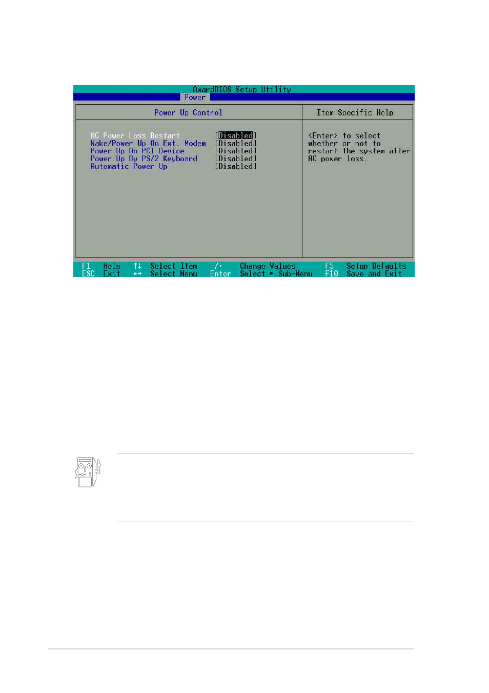 1 power up control | Asus Pundit-S User Manual | Page 82 / 100