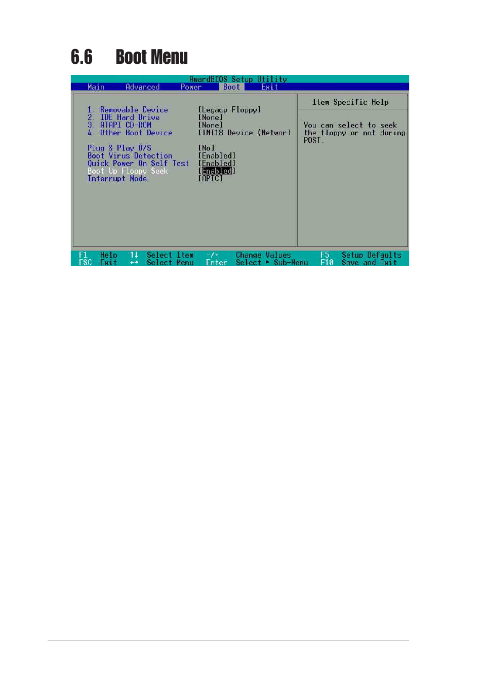 6 boot menu | Asus Pundit-S User Manual | Page 86 / 100