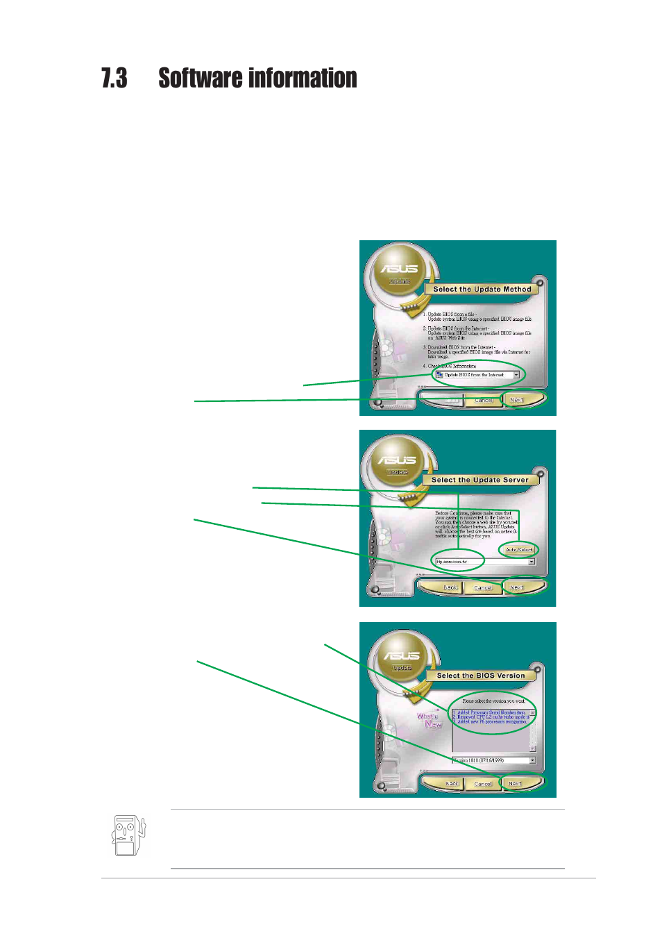 3 software information | Asus Pundit-S User Manual | Page 95 / 100