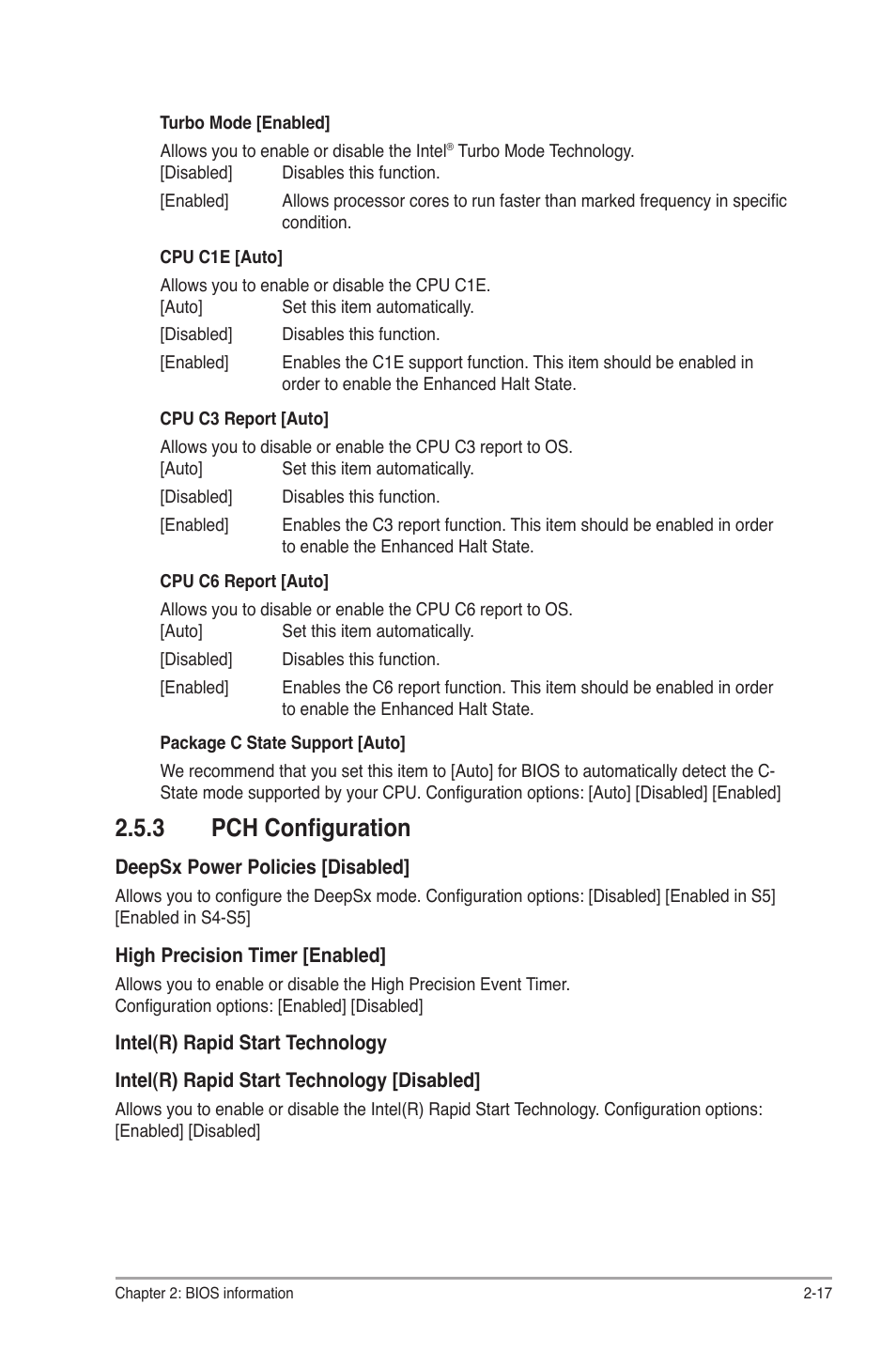 3 pch configuration, Pch configuration -17 | Asus P8Q77-M2 User Manual | Page 61 / 82