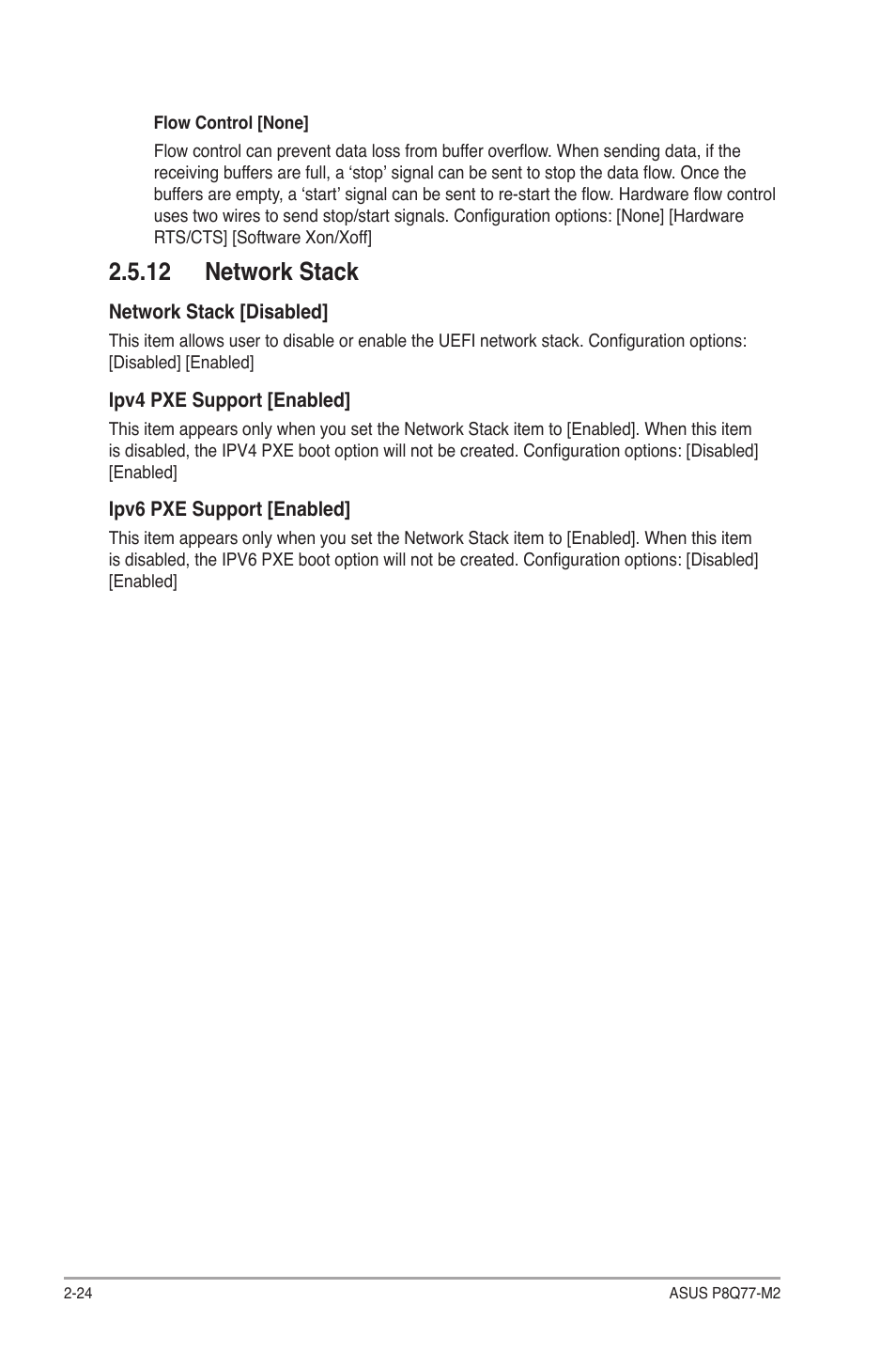 12 network stack, 12 network stack -24 | Asus P8Q77-M2 User Manual | Page 68 / 82