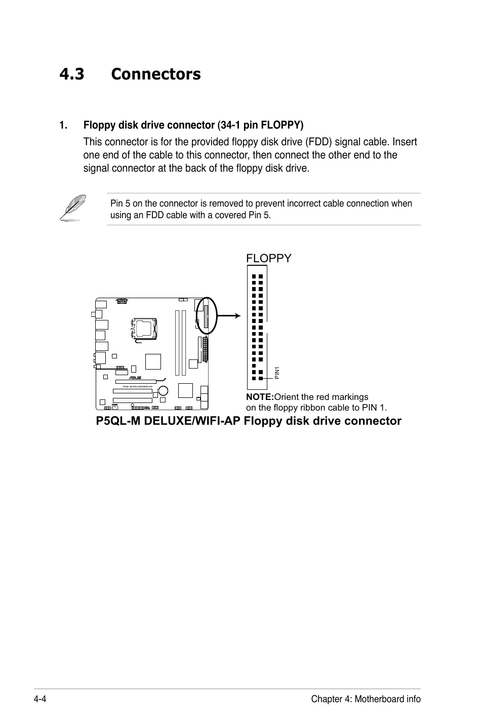 3 connectors | Asus V4-P5P43 User Manual | Page 66 / 112