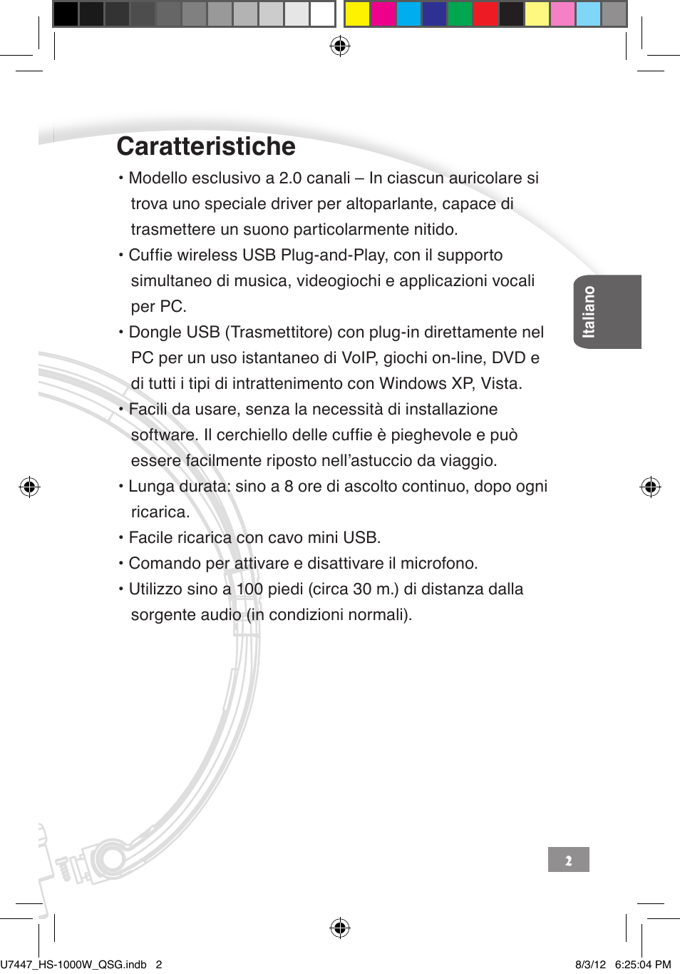 Caratteristiche | Asus HS-1000W User Manual | Page 108 / 223