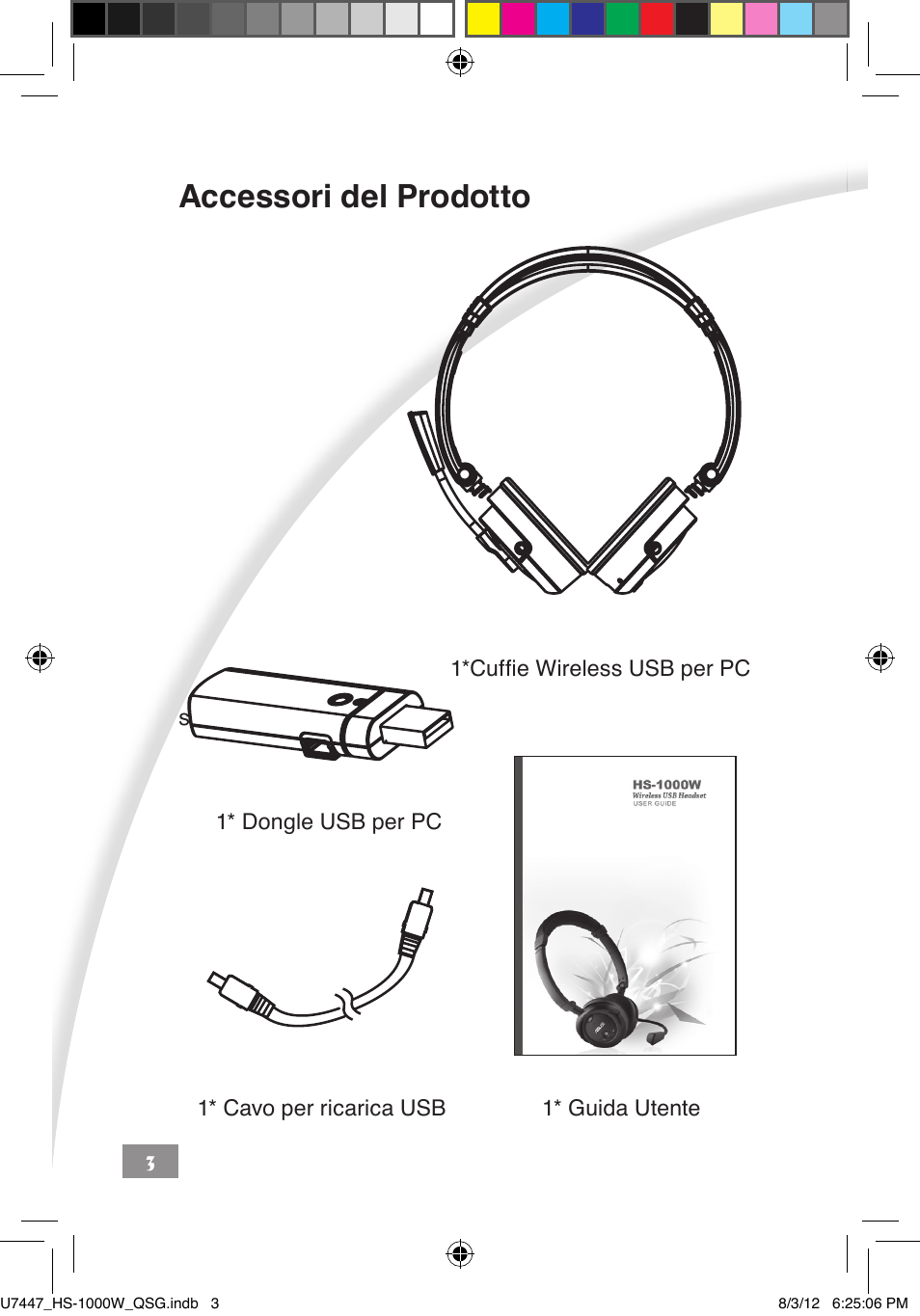 Accessori del prodotto | Asus HS-1000W User Manual | Page 109 / 223