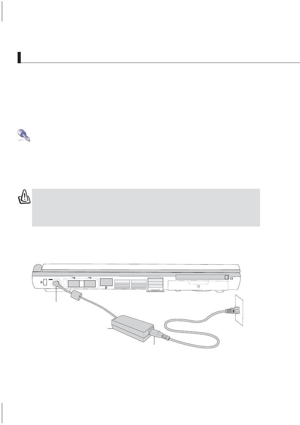 Power connection, 26 getting started | Asus L1A User Manual | Page 26 / 90