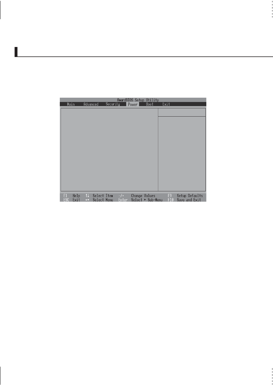 Power menu, 74 configuring the bios, Power management [user define | Cpu auto power saving [enabled | Asus L1A User Manual | Page 74 / 90