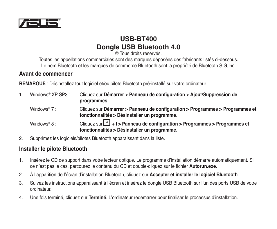 Asus USB-BT400 User Manual | Page 13 / 52