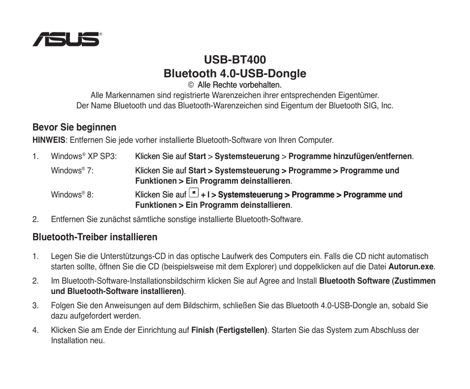 Asus USB-BT400 User Manual | Page 15 / 52