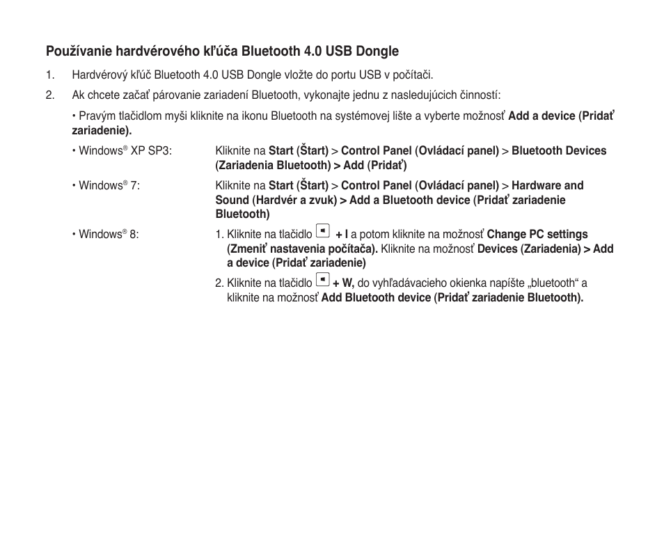 Asus USB-BT400 User Manual | Page 40 / 52