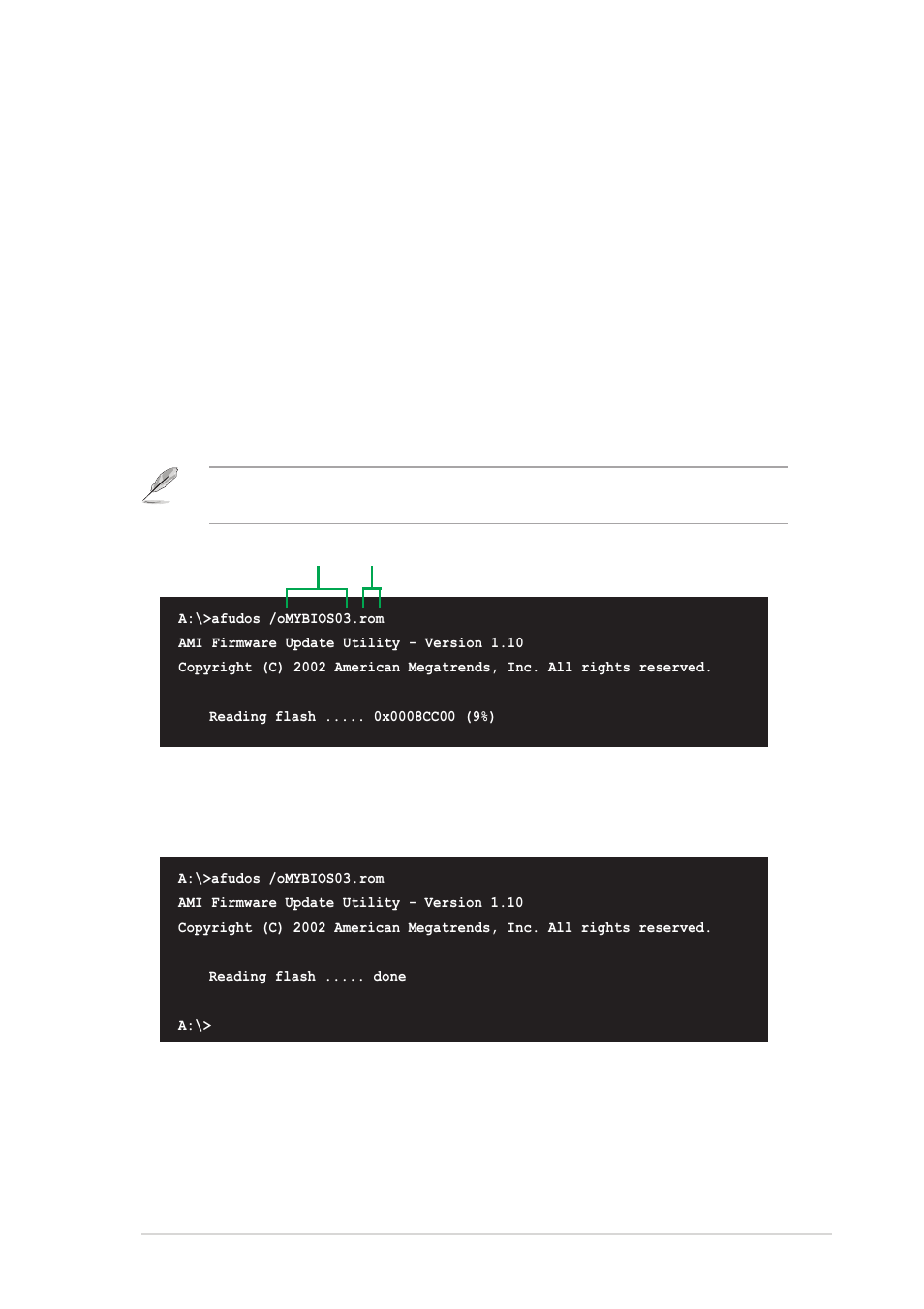 3 using afudos to copy bios from pc | Asus AP120-E1 User Manual | Page 67 / 136