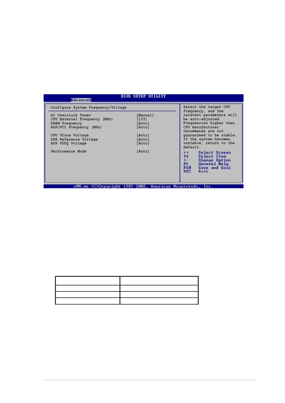 Performance mode [auto, Cpu external frequency (mhz) [xxx | Asus AP120-E1 User Manual | Page 81 / 136