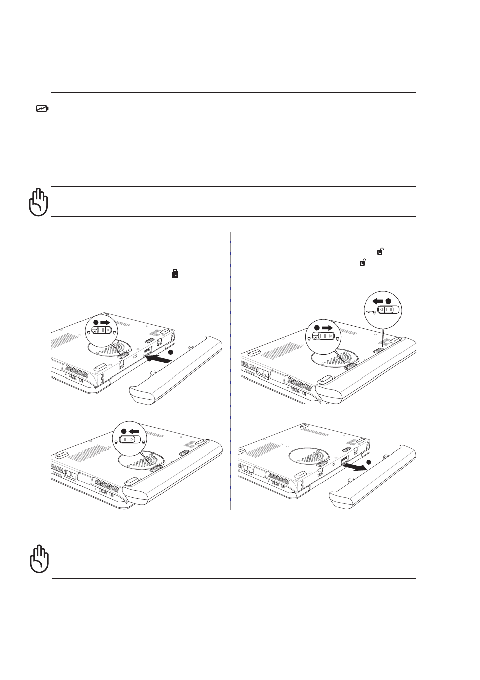 Using the battery pack, Installing and removing the battery pack | Asus S3N User Manual | Page 27 / 74