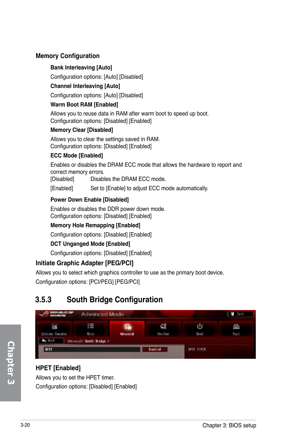 3 south bridge configuration, South bridge configuration -20, Chapter 3 | Asus Crosshair V Formula-Z User Manual | Page 100 / 190