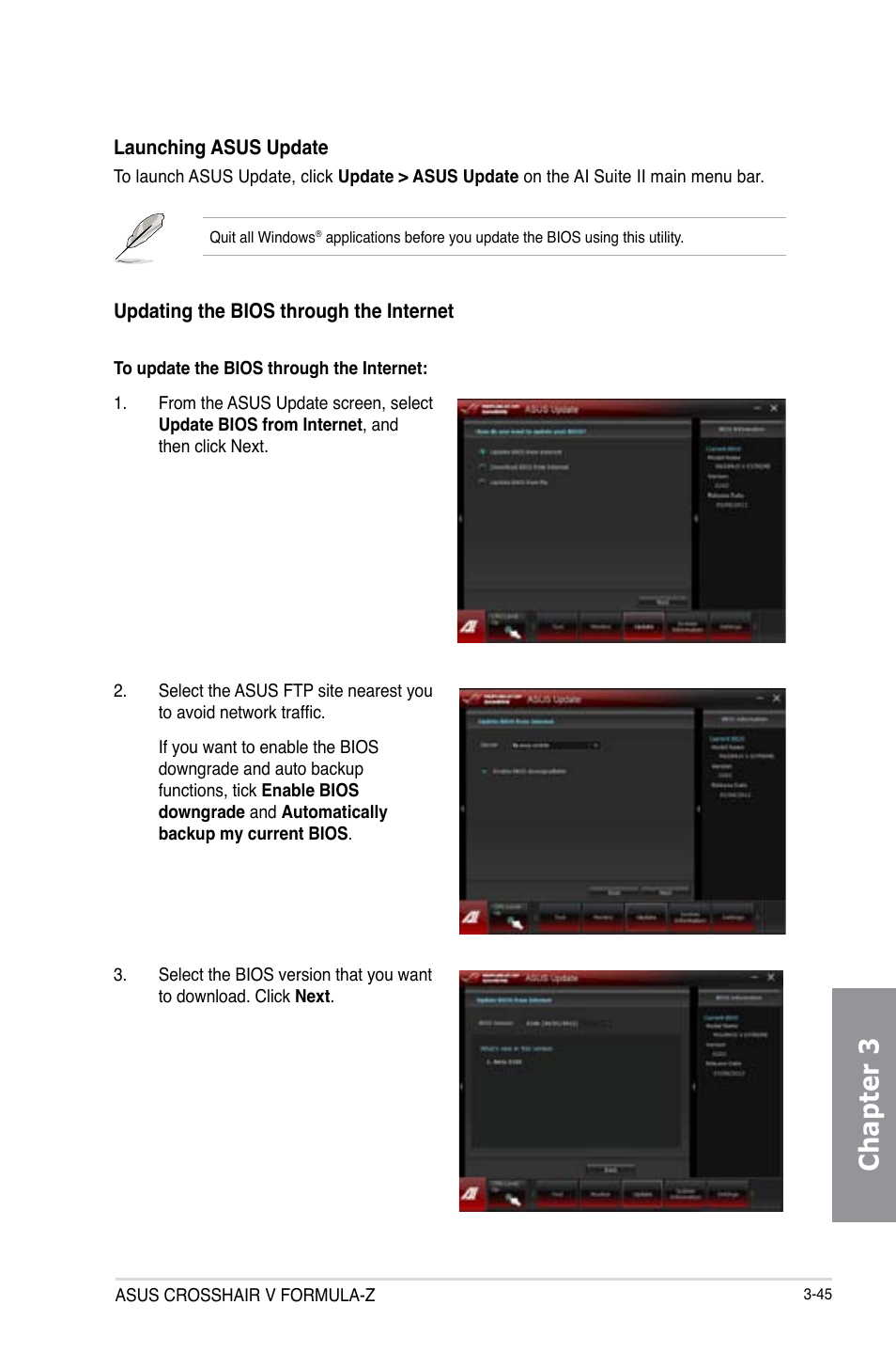 Chapter 3 | Asus Crosshair V Formula-Z User Manual | Page 125 / 190