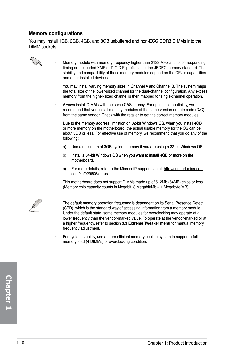 Chapter 1 | Asus Crosshair V Formula-Z User Manual | Page 26 / 190