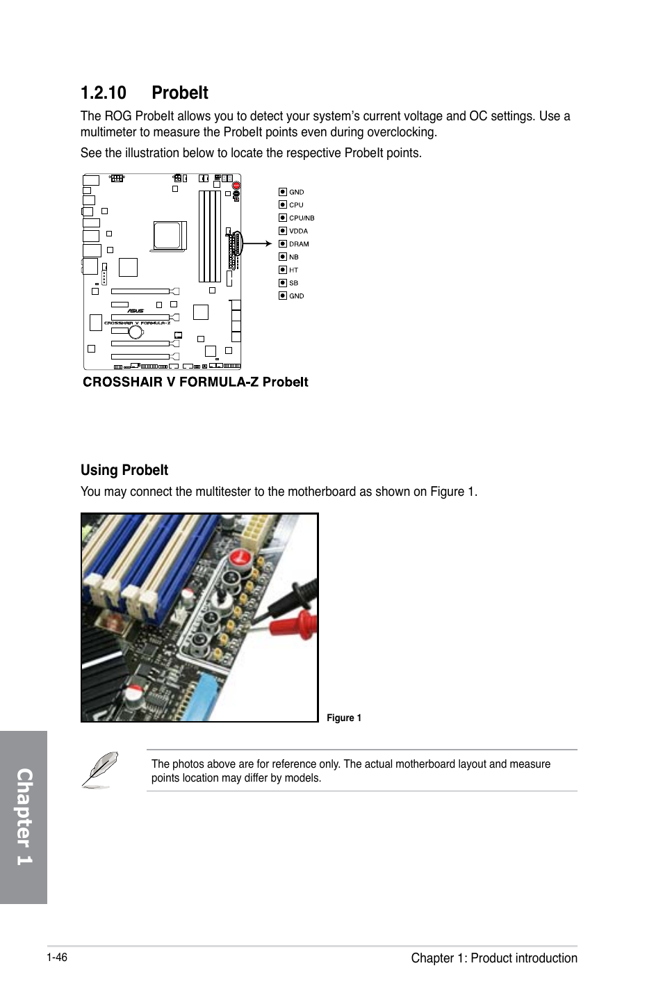 10 probeit, Probeit -46, Chapter 1 | Asus Crosshair V Formula-Z User Manual | Page 62 / 190