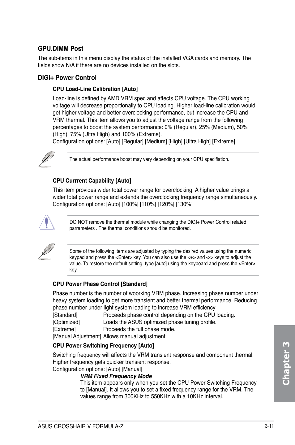 Chapter 3 | Asus Crosshair V Formula-Z User Manual | Page 91 / 190