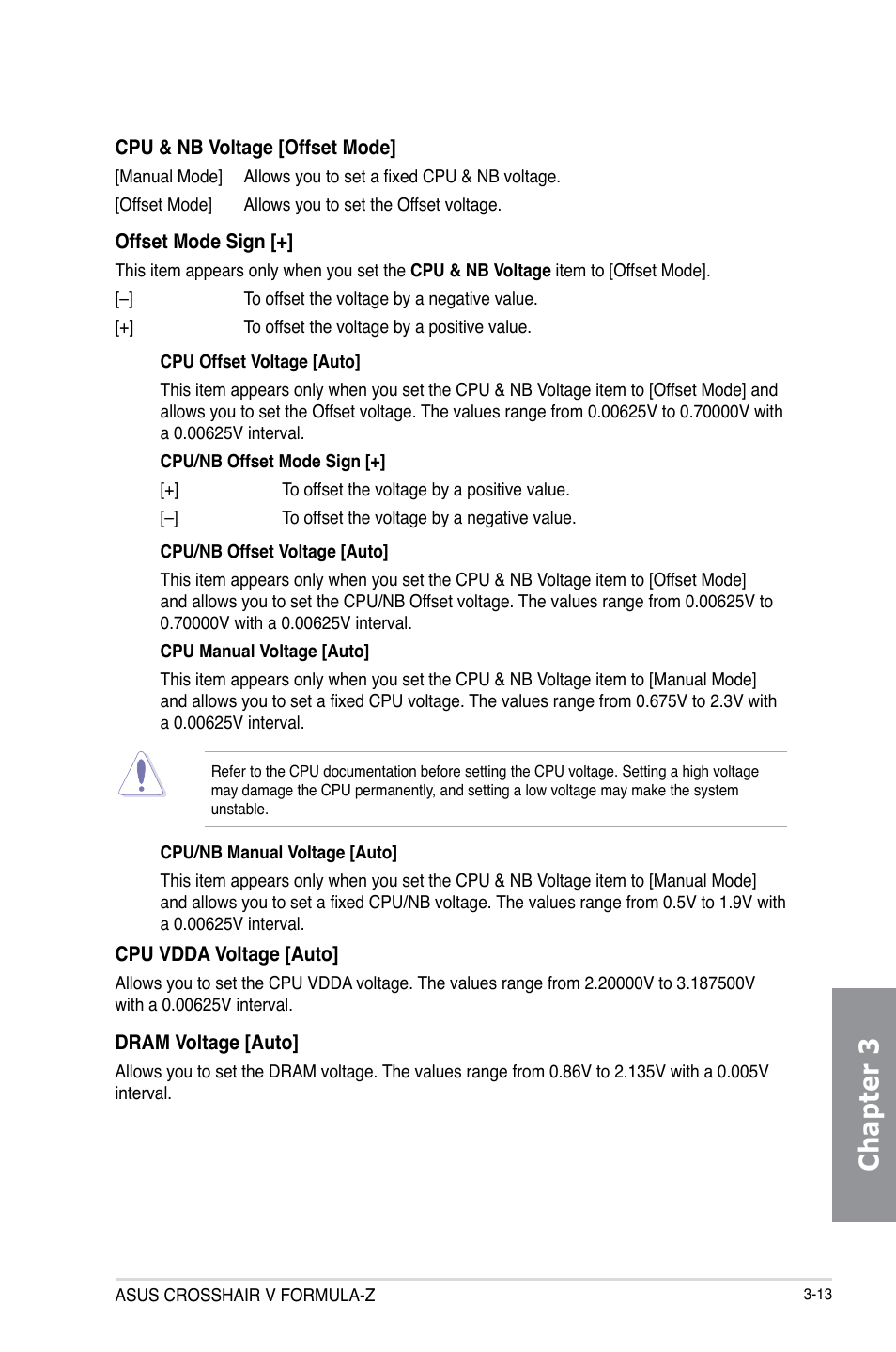 Chapter 3 | Asus Crosshair V Formula-Z User Manual | Page 93 / 190