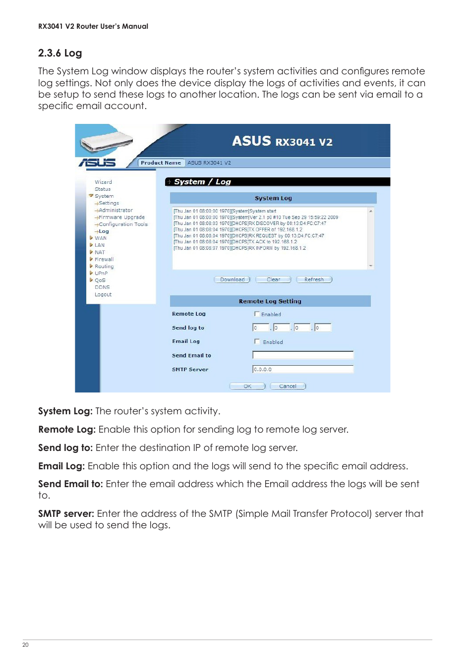 6 log | Asus RX3041 V2 User Manual | Page 22 / 46