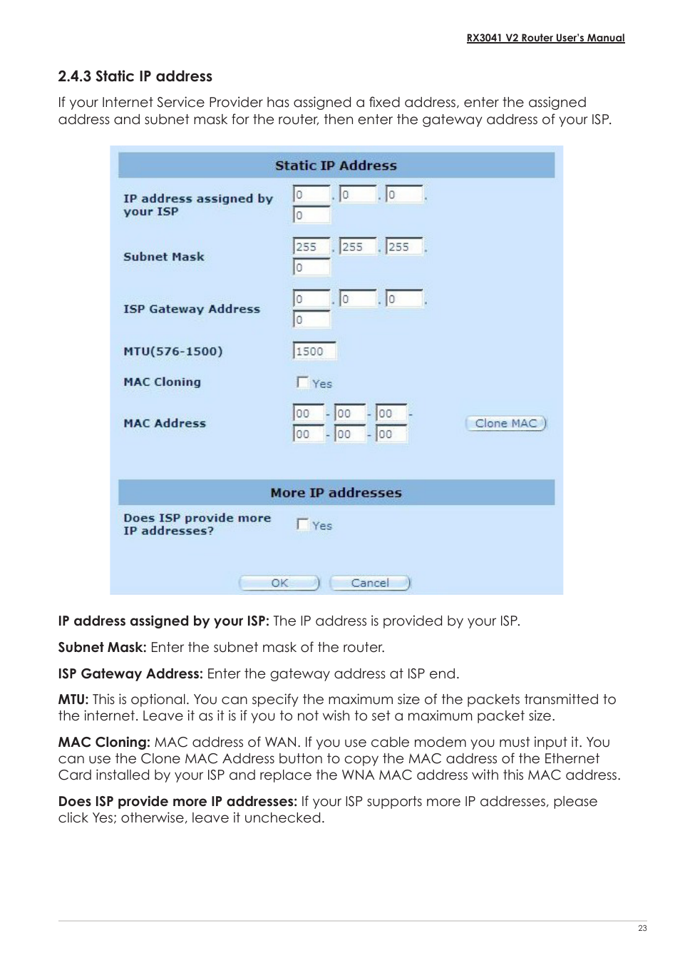 3 static ip address | Asus RX3041 V2 User Manual | Page 25 / 46