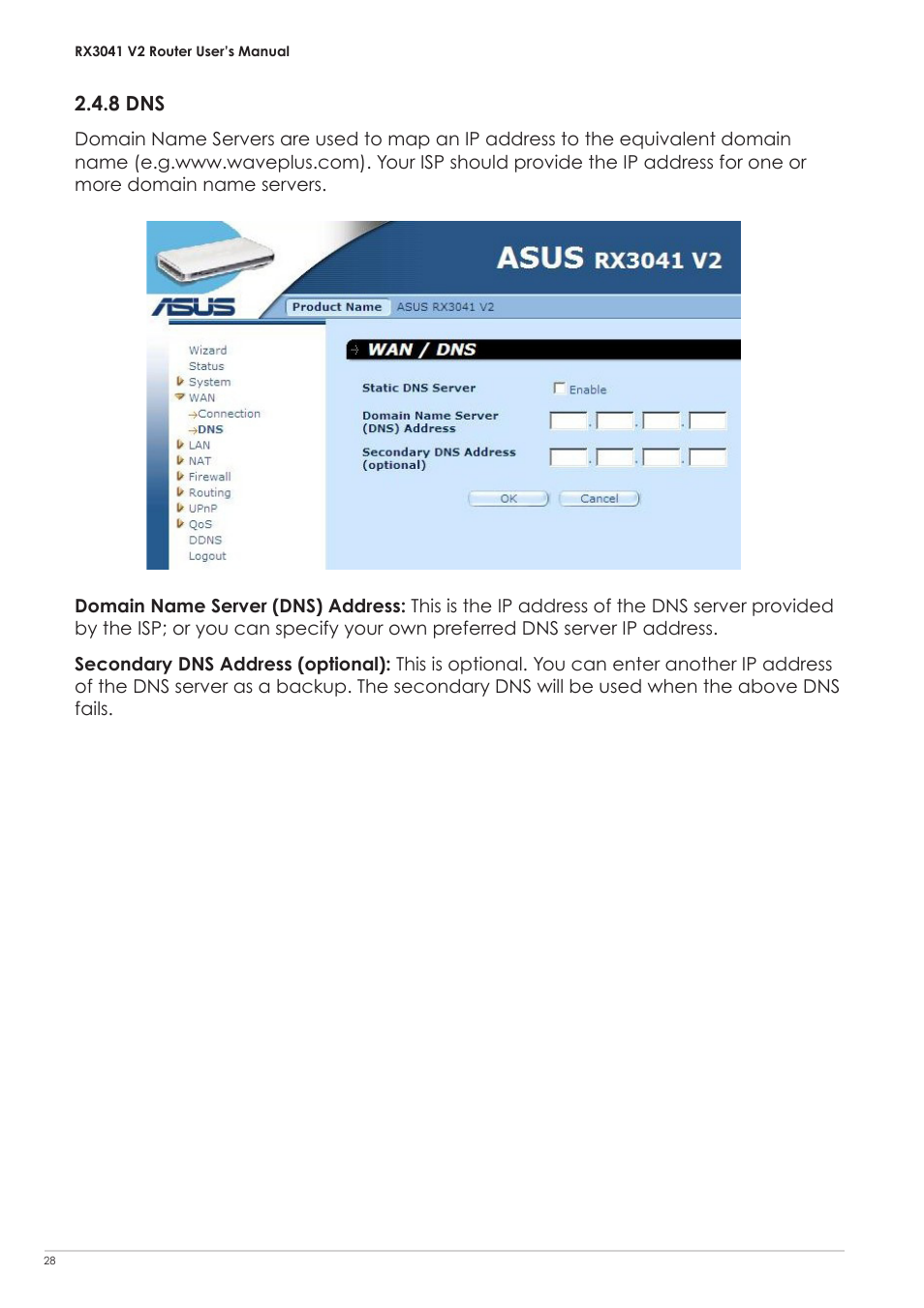 8 dns | Asus RX3041 V2 User Manual | Page 30 / 46