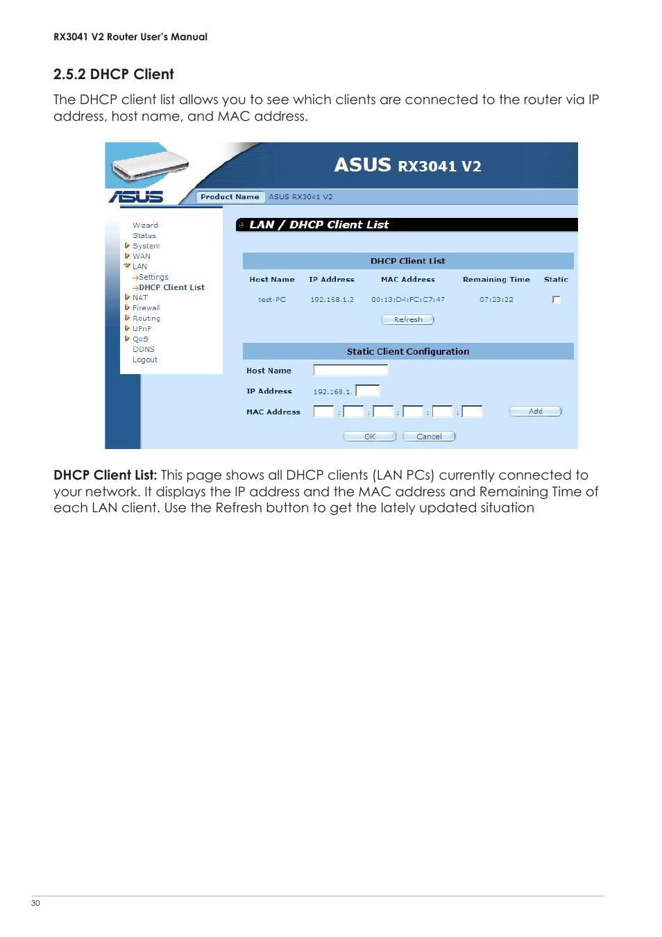 2 dhcp client | Asus RX3041 V2 User Manual | Page 32 / 46