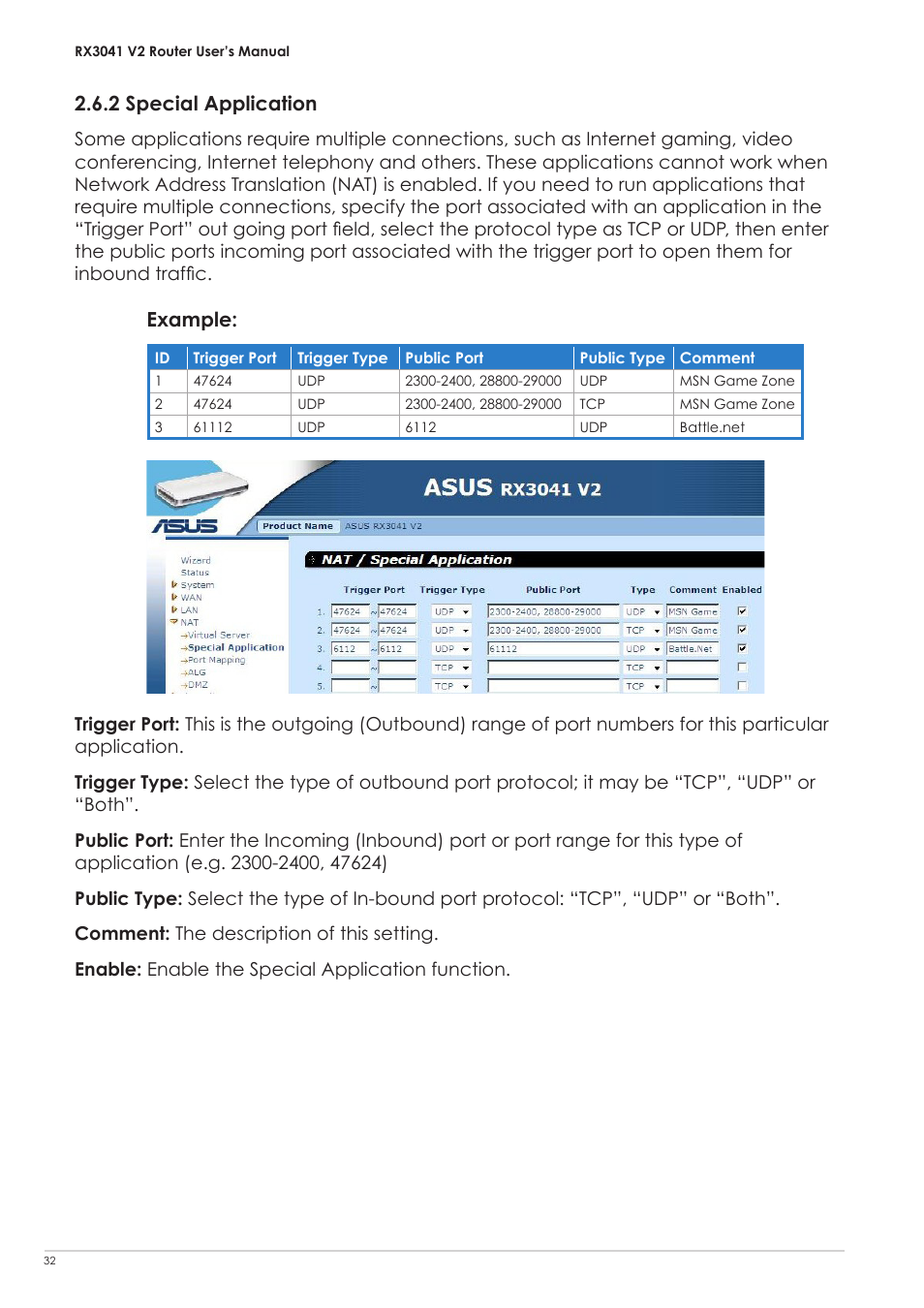 2 special application, Example | Asus RX3041 V2 User Manual | Page 34 / 46